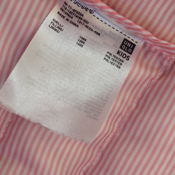 Uniqlo Jacket Kids Packable Original UNI QLO Lightweight Girls Padded Coat 9-10y - Picture 6 of 6